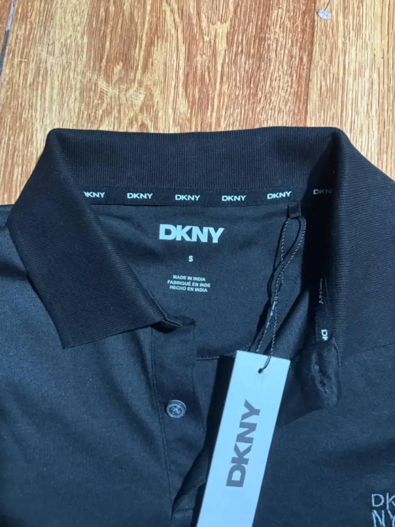 Polera polo negra DKNY para hombre - 2