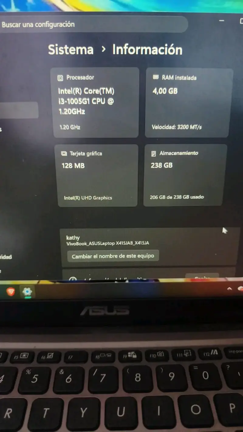 Notebook ASUS VivoBook 14'' gris poco uso - 3