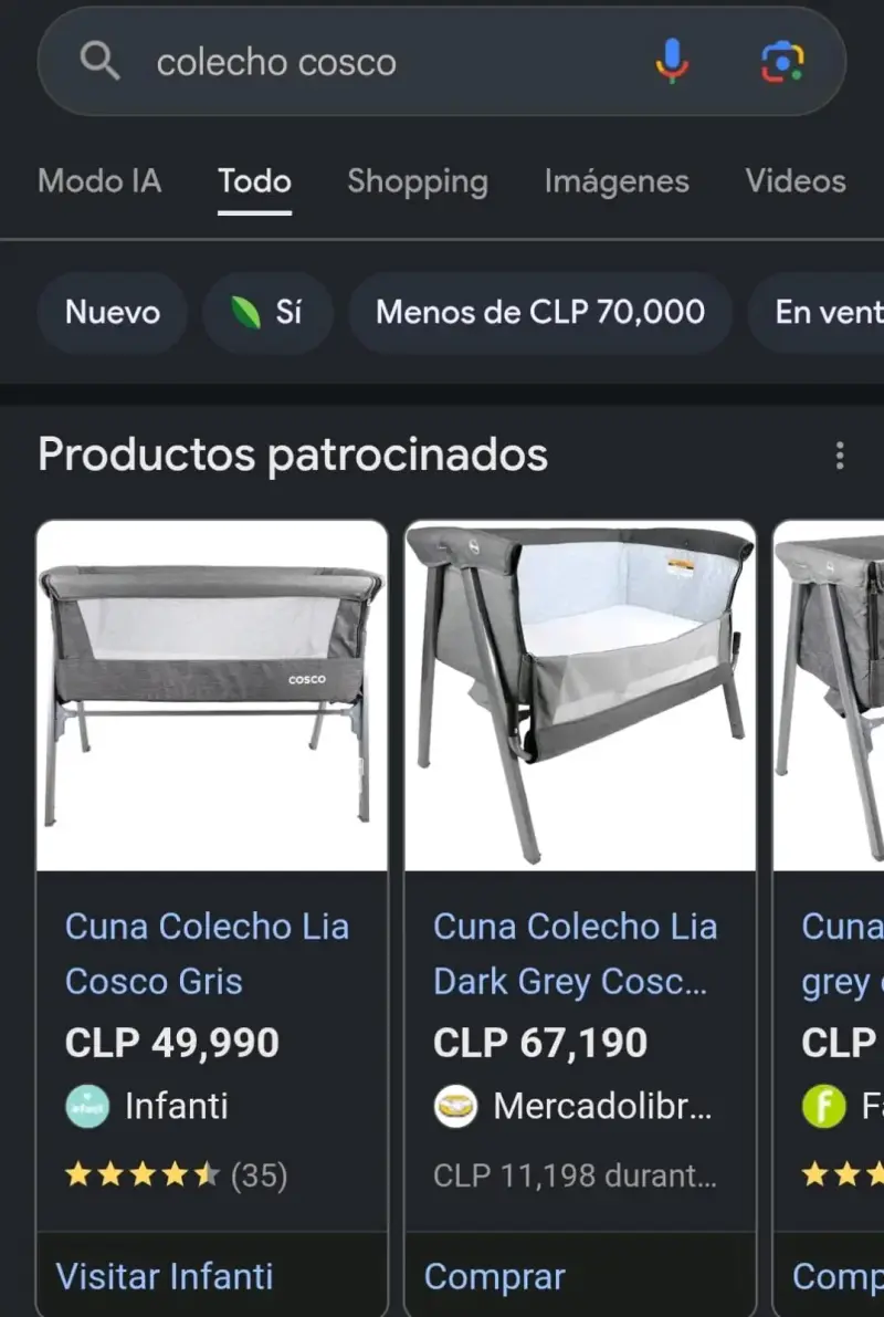 Cuna colecho Cosco gris para bebé - 5