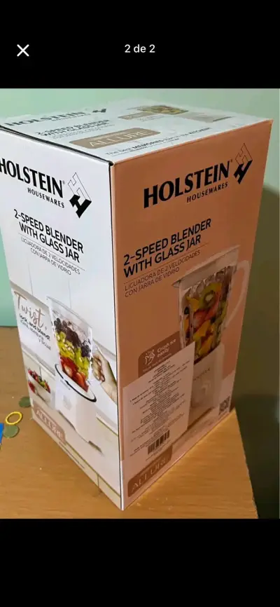 Licuadora Holstein 2 velocidades con jarra de vidrio - miniatura 2