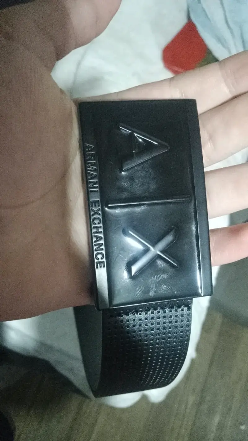 Cinturón de cuero Armani Exchange marrón - 2