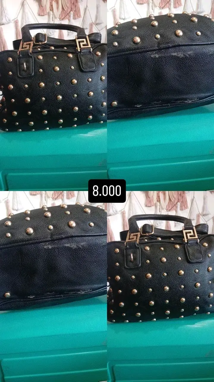 Elegante cartera negra de terciopelo Lilás - 3