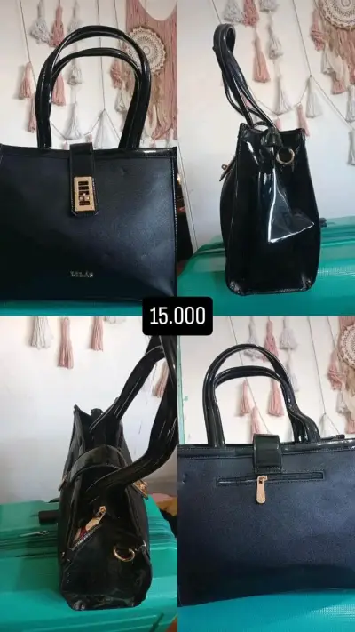 Elegante cartera negra de terciopelo Lilás - miniatura 6