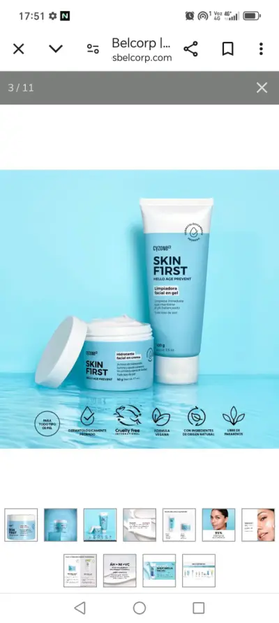 Set de cuidado facial Cyzone Skin First - miniatura 1