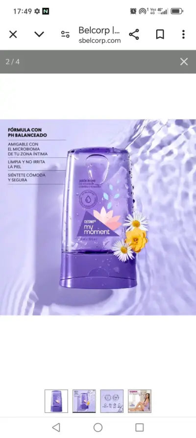 Jabón íntimo Cyzone My Moment 150 ml - miniatura 1