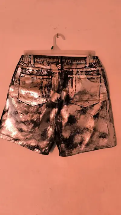 Shorts metálicos plateados Sybilla - miniatura 2