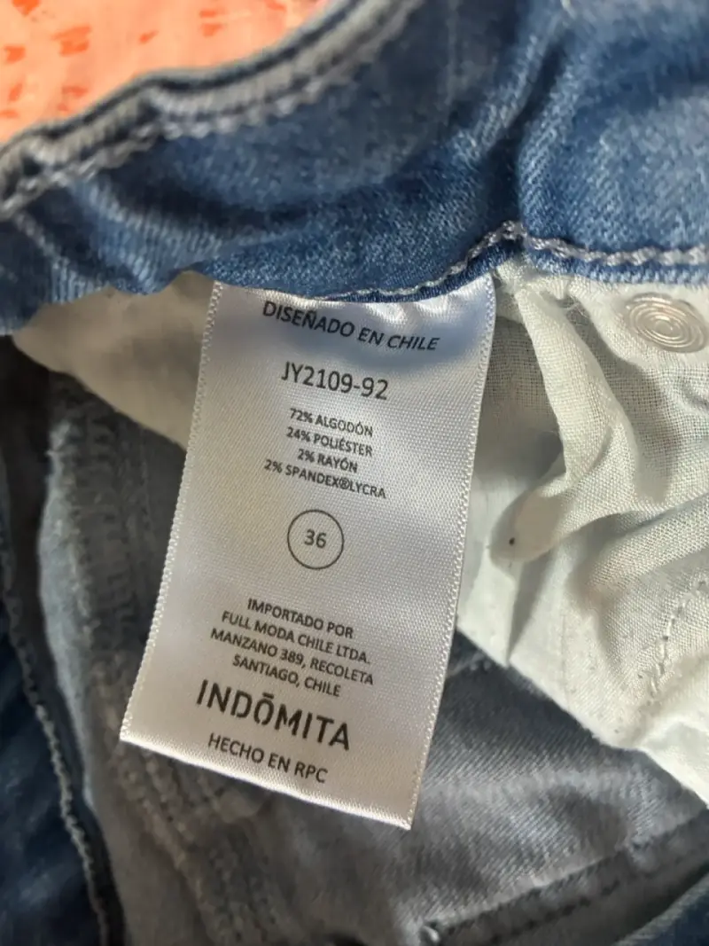 Jeans azules Indómita de tiro alto - 2