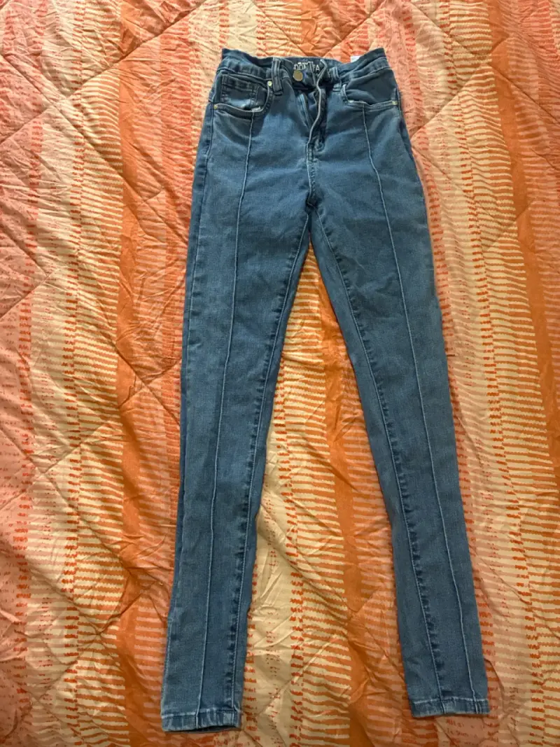 Jeans azules Indómita de tiro alto - 3