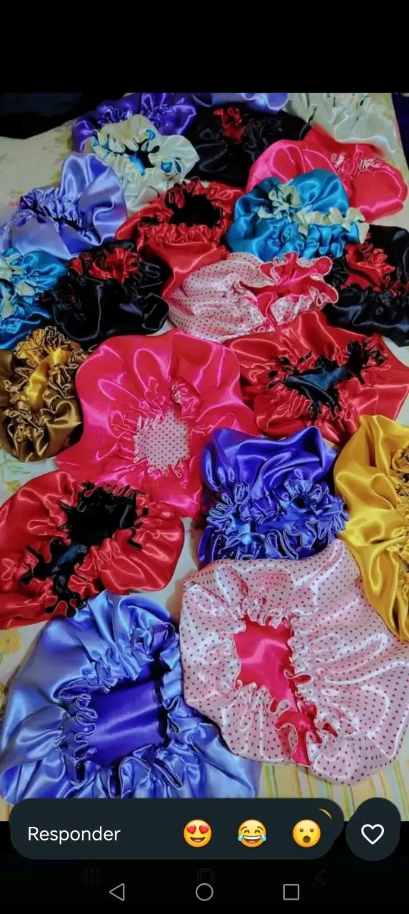 Gorros de satén para cabello en varios colores - 1