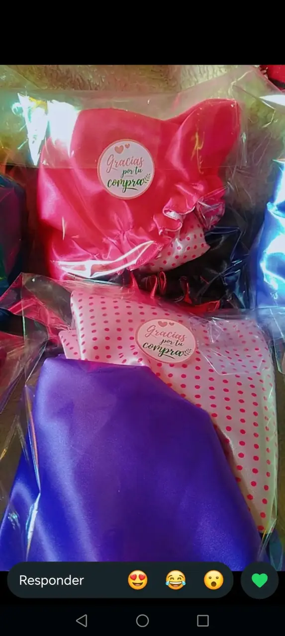 Gorros de satén para cabello en varios colores - 2