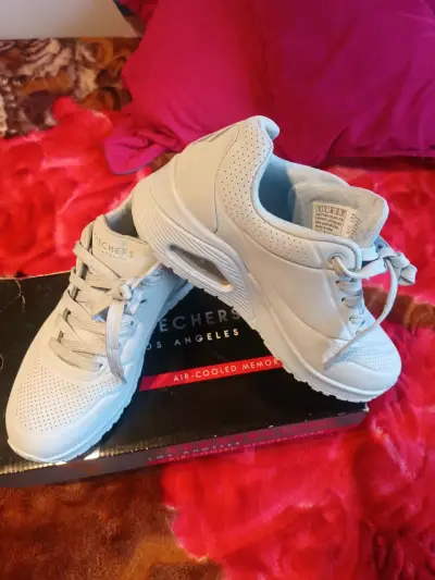 Zapatillas Skechers blancas para mujer - miniatura 6