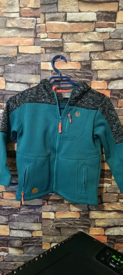Chaqueta polar para niño color turquesa - miniatura 1