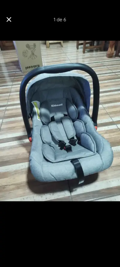 Coche cuna de bebé Kidscool gris plegable - miniatura 10