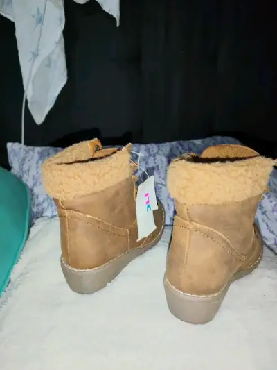 Botines de cuero camel talla 28 - miniatura 3