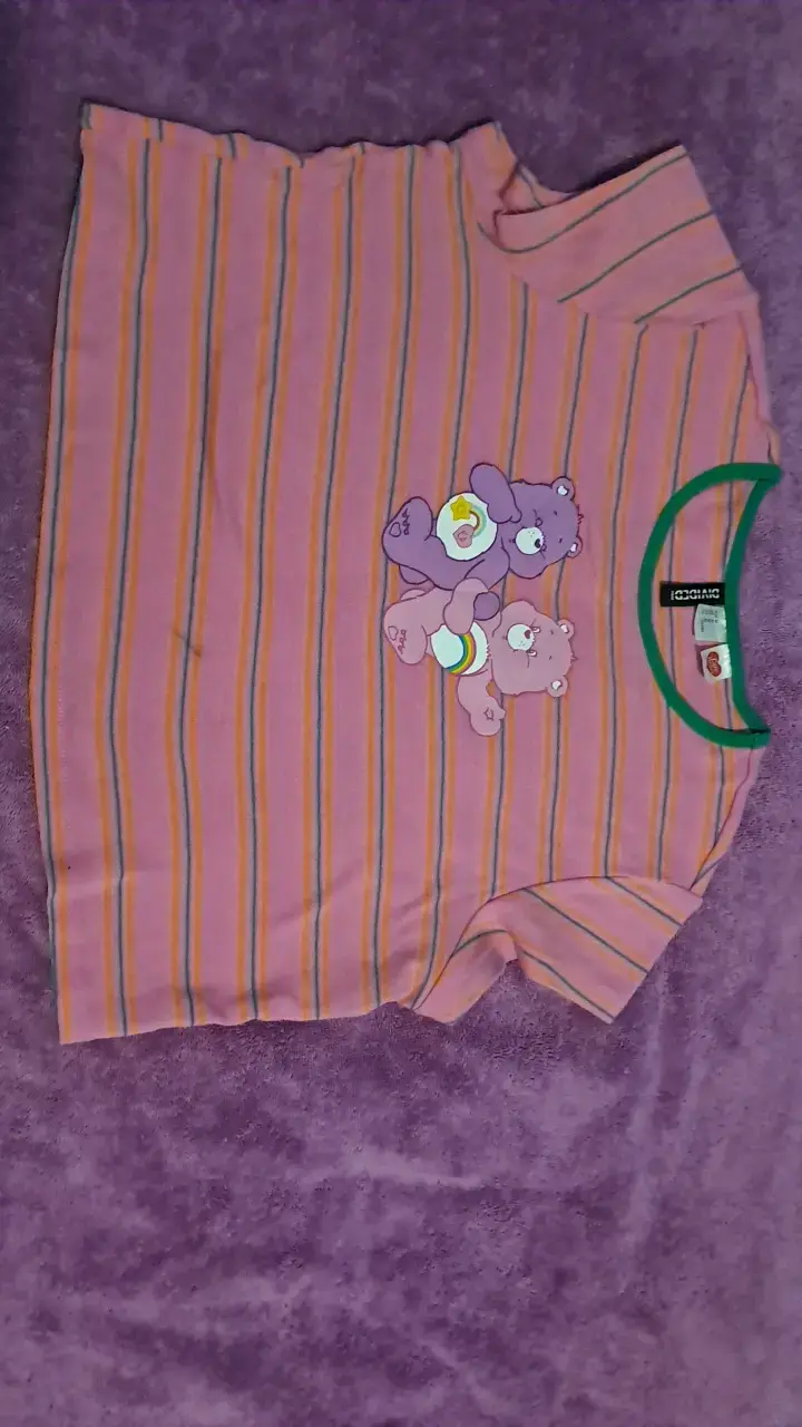 Polera rayada con ositos estampados - 1