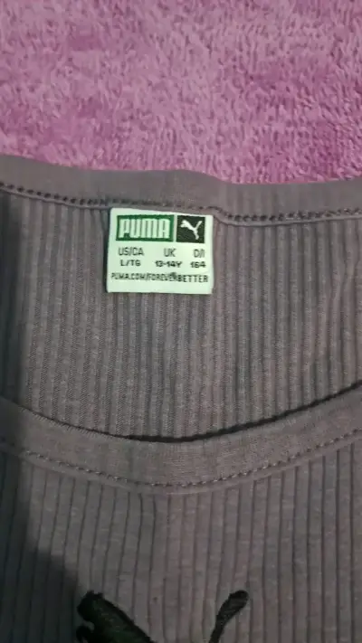 Polera sin mangas Puma gris - miniatura 2