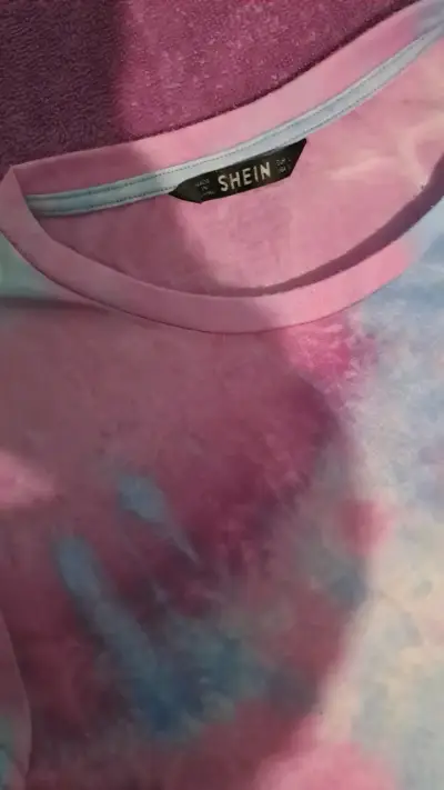 Vestido tie-dye rosa y azul de Shein - miniatura 2