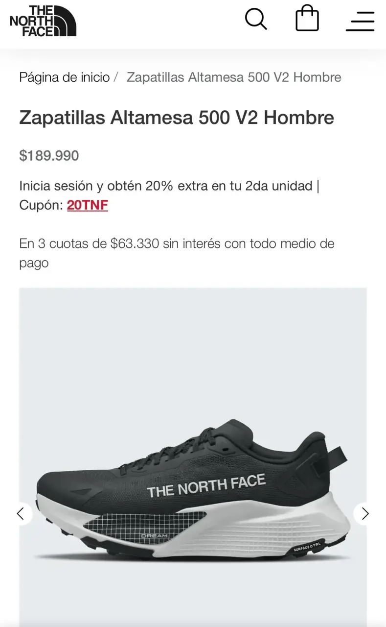 Zapatillas negras The North Face Altamesa - 4