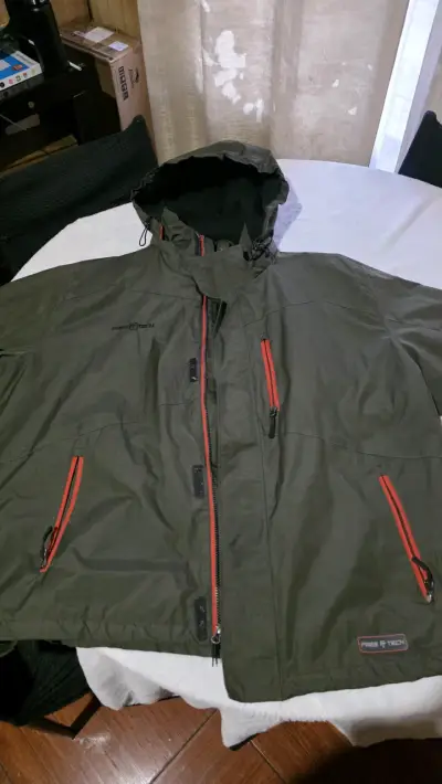 Chaqueta impermeable Free Tech verde 3XL - miniatura 1