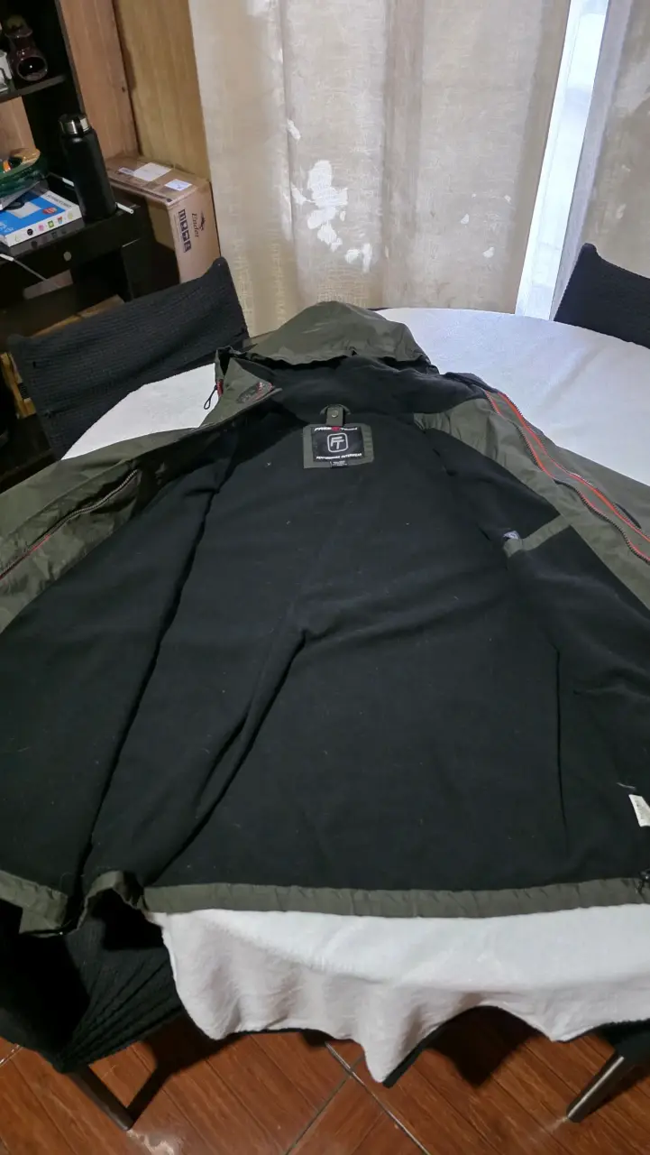 Chaqueta impermeable Free Tech verde 3XL - 3