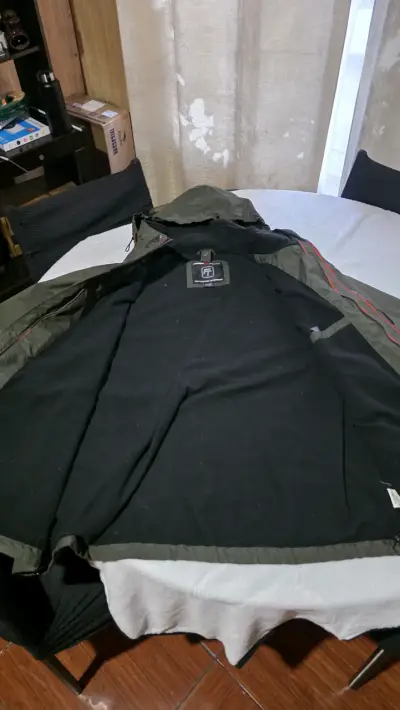 Chaqueta impermeable Free Tech verde 3XL - miniatura 3