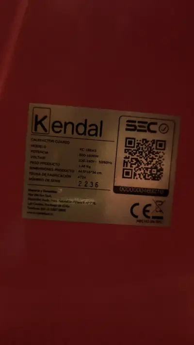 Calefactor eléctrico Kendal portátil - miniatura 3