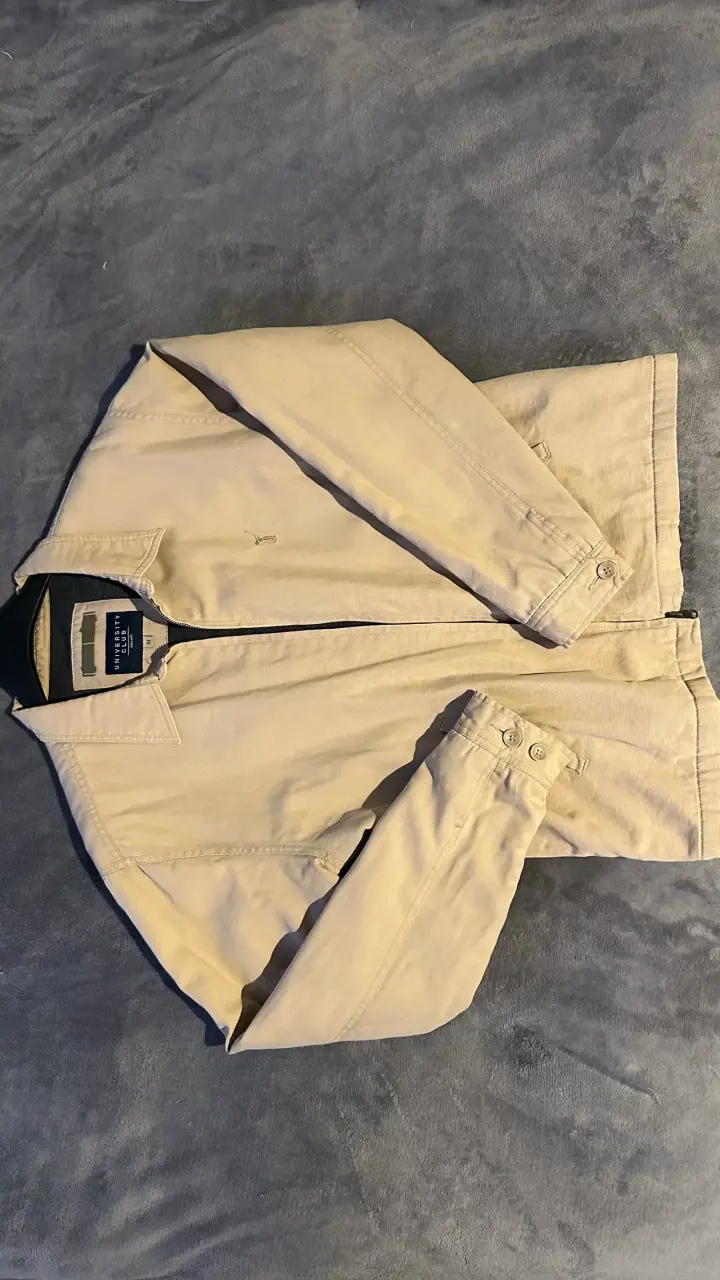Chaqueta delgada beige - 1