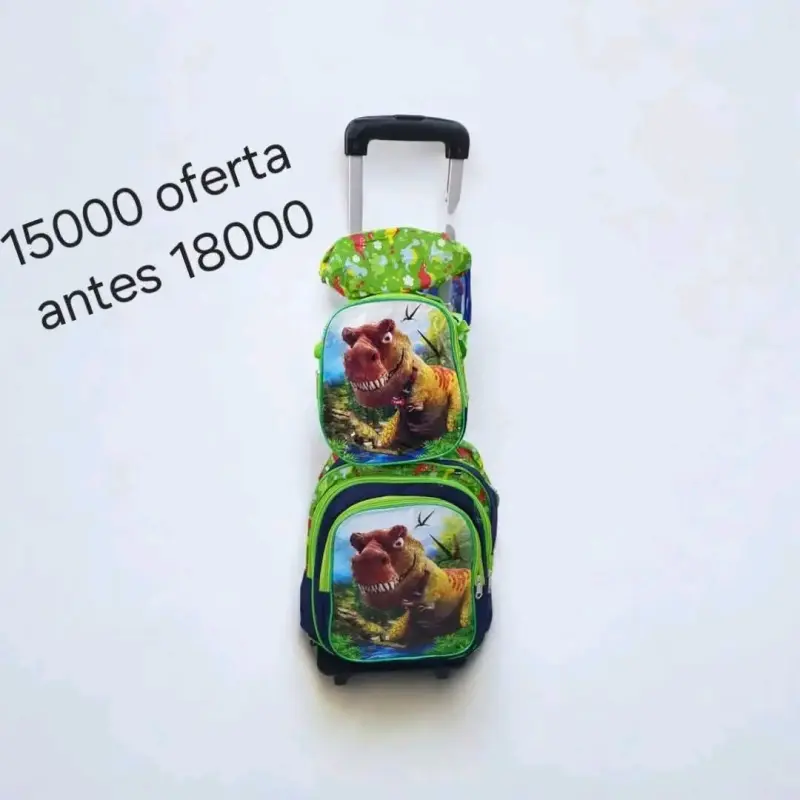 Set de mochilas infantiles con ruedas y diseño animado - 6