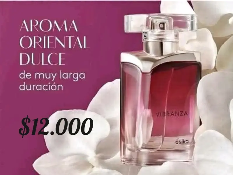 Perfume Vibranza Ésika aroma oriental dulce