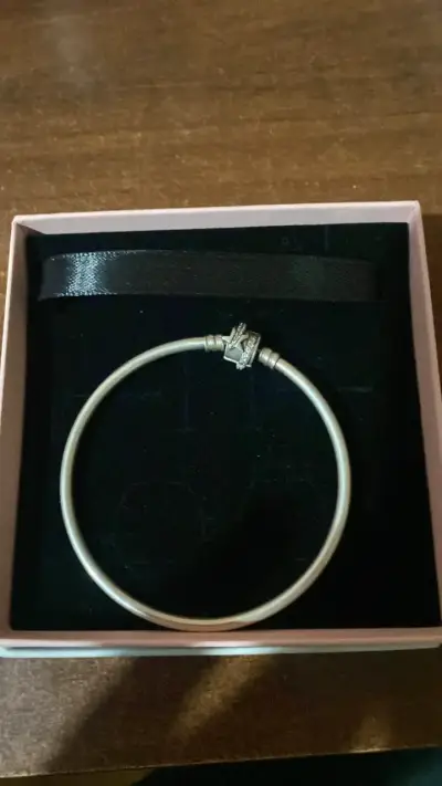 Pulsera de plata con dije brillante - miniatura 4