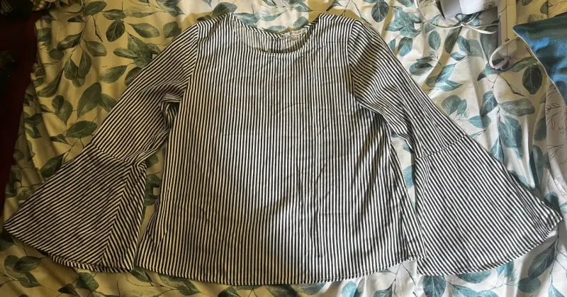 Blusa rayada manga acampanada Nicopoly - 1