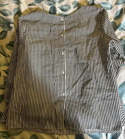 Blusa rayada manga acampanada Nicopoly - miniatura 2