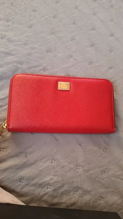Cartera roja Dolce & Gabbana de cuero - miniatura 2