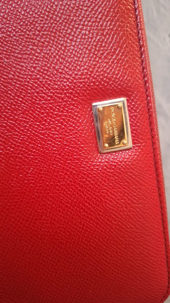 Cartera roja Dolce & Gabbana de cuero - 3