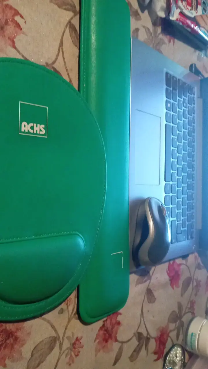 Reposamuñecas ergonómico verde para teclado - 6