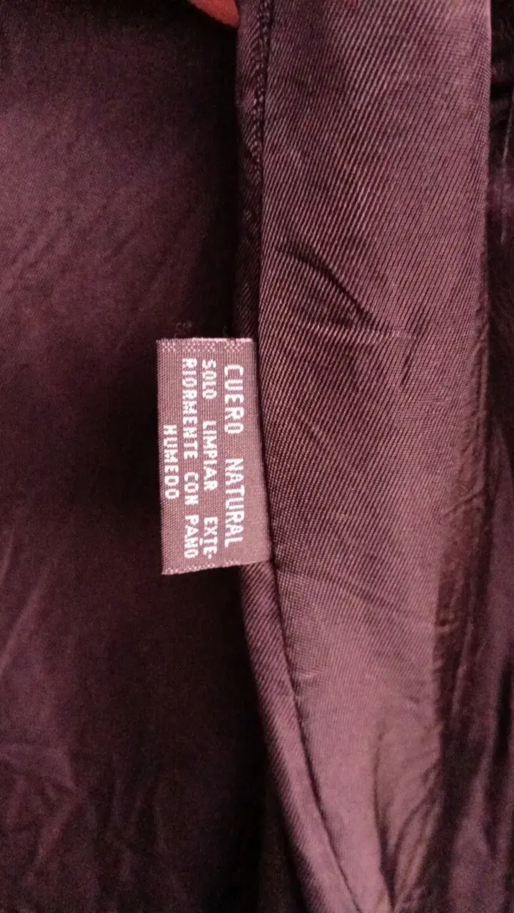 Abrigo de cuero natural negro para hombre - 2