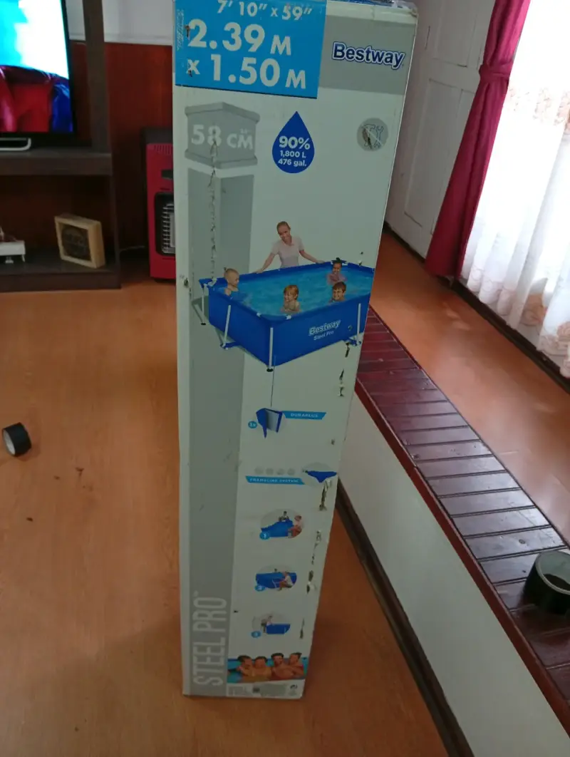 Piscina Bestway Steel Pro 2.39m x 1.50m con filtro - 2