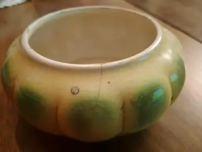 Cuenco cerámica  de Lota vintage verde y beige - miniatura 4