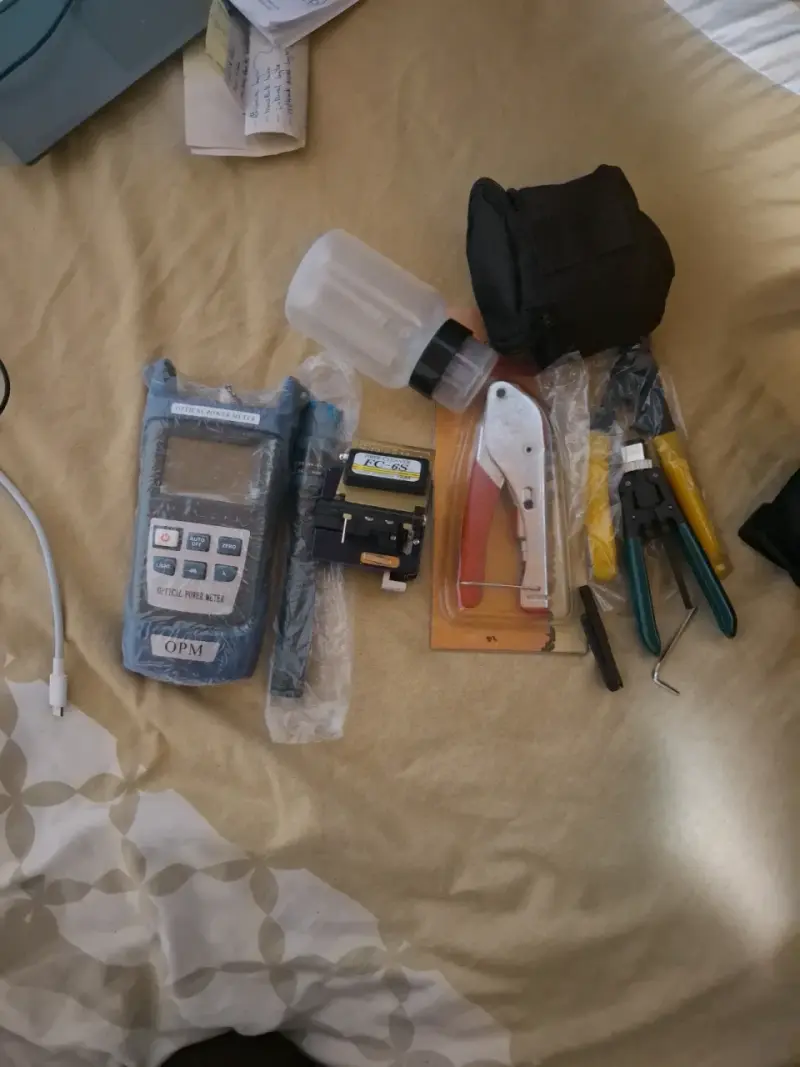 Kit de herramientas para fibra óptica