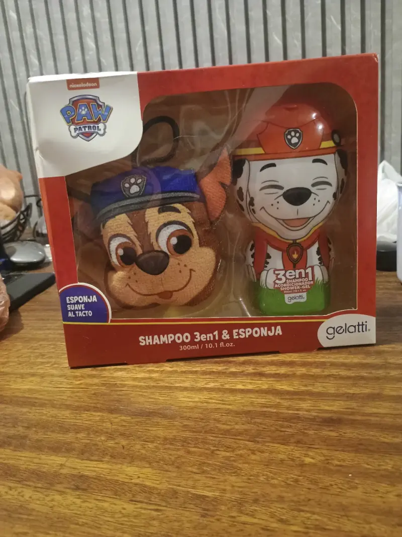 Set de Shampoo 3 en 1 y Esponja Paw Patrol - 1