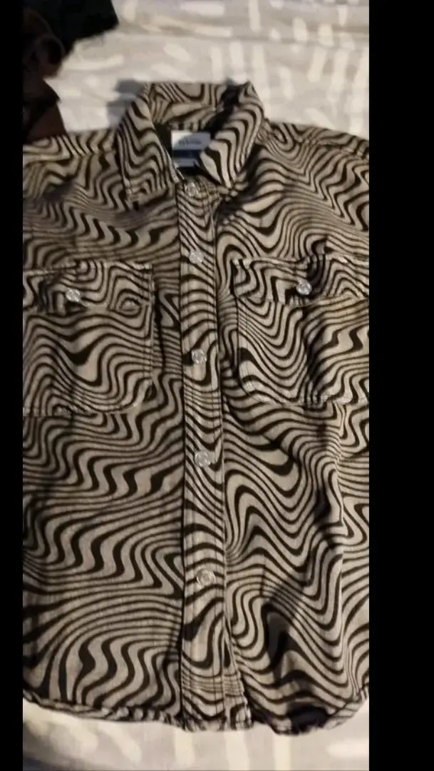 Camisa estampada psicodélica vintage - 1