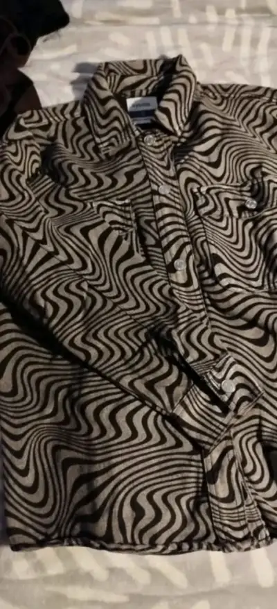 Camisa estampada psicodélica vintage - miniatura 2