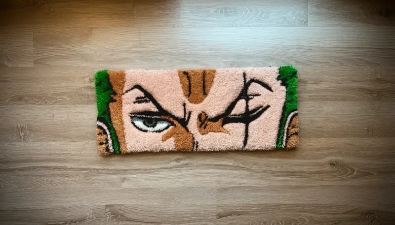 Alfombra tufting con diseño de personaje - 1