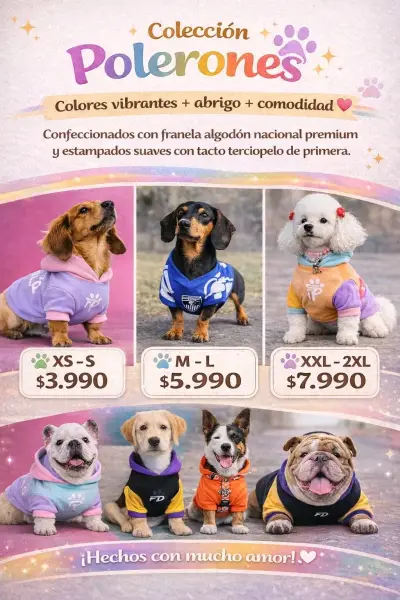 Polerón para perro talla XS a 2XL - miniatura 6