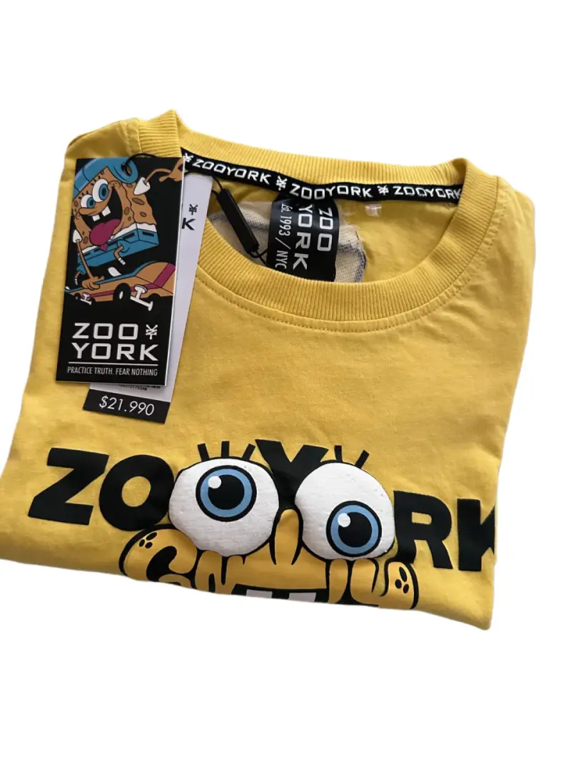 Polera amarilla Zoo York Bob Esponja