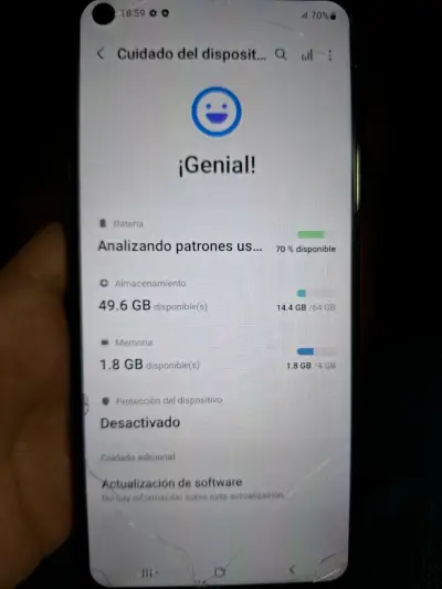 Samsung Galaxy A21s con pantalla dañada - miniatura 2