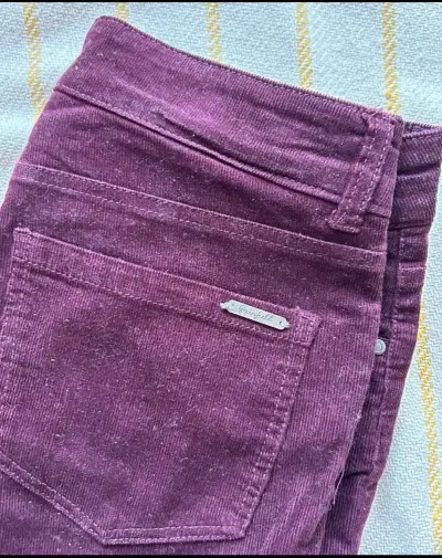 Pantalón burdeo cotelé - miniatura 4