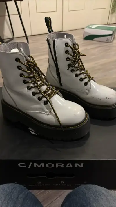 Botas blancas C/Moran con plataforma - miniatura 1