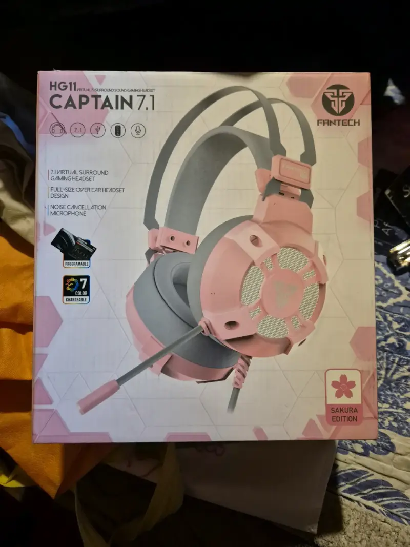 Audífonos Fantech HG11 Captain RGB Sakura - 1