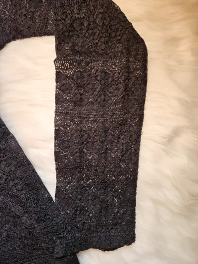 Blusa de encaje negra Tatienne - miniatura 5